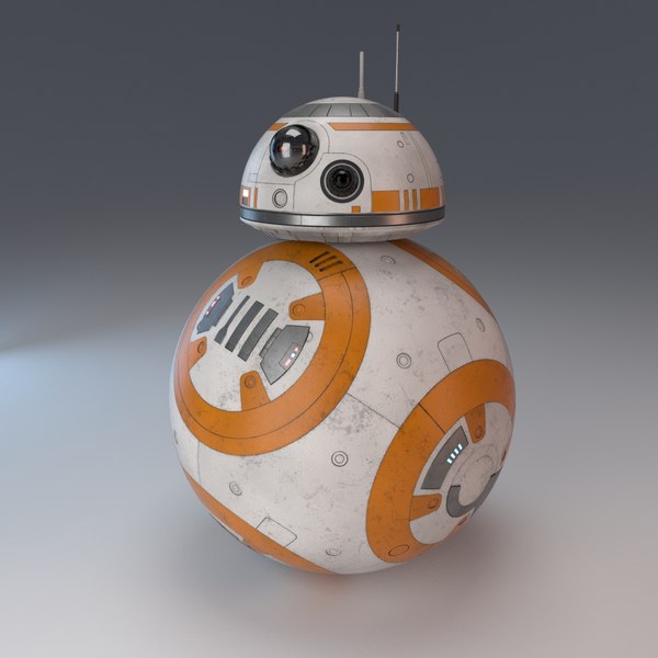 bb-8 droid star 3d obj