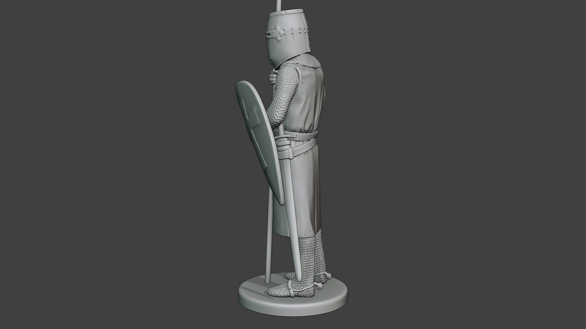 Knight Templar Stand Spear 3D Model - TurboSquid 1672905