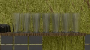 Rustic Diner Interior with Bar and Seating Complete 3D Scene