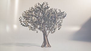 Cartoon tree S1Cv3 3D model