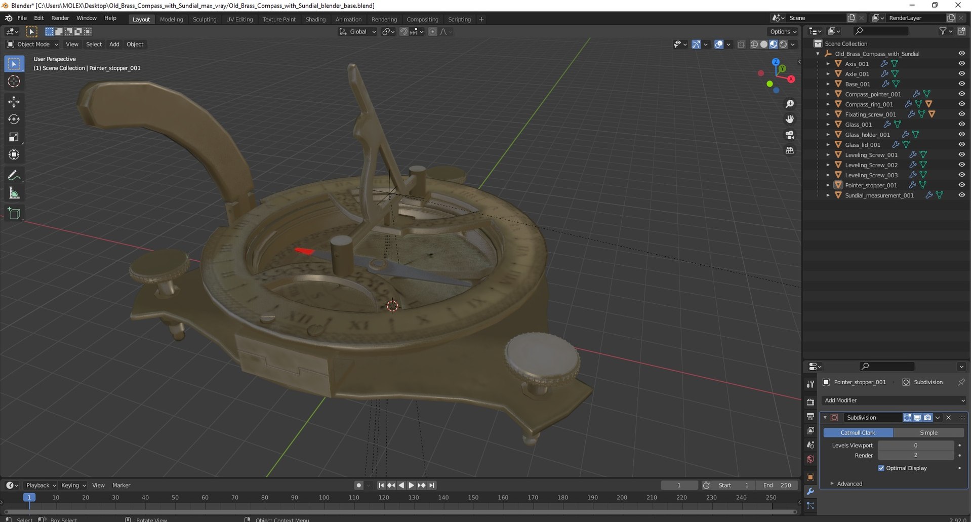 Old Brass Compass with Sundial 3D model https://p.turbosquid.com/ts-thumb/oX/ypskOb/ci/oldbrasscompasswithsundial3dmodel037/jpg/1712624730/1920x1080/fit_q87/178c434c8f0207f18622df0c970fff5eaa00ecdd/oldbrasscompasswithsundial3dmodel037.jpg