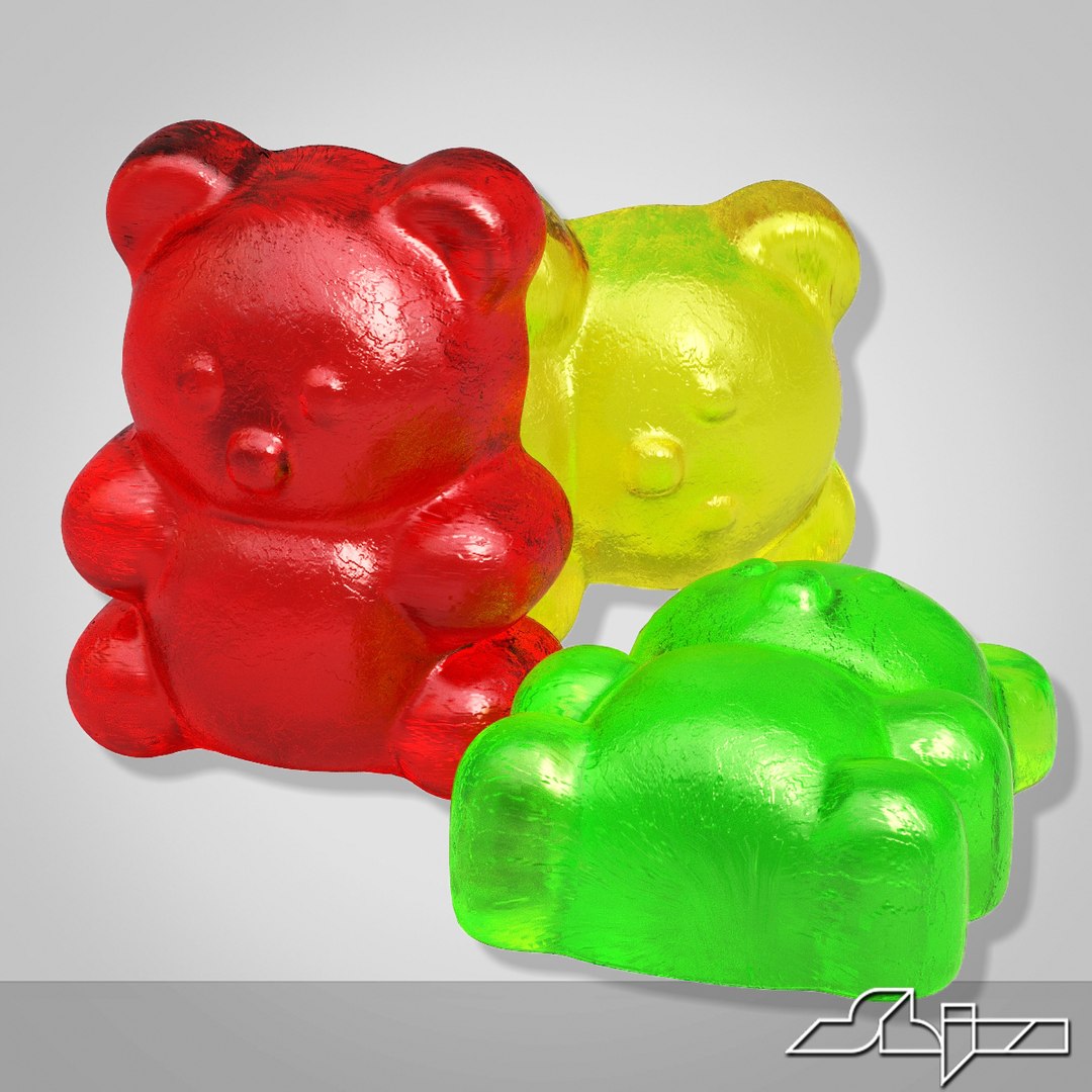 gummy bear 3d model