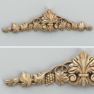 carved horizontal decor 3D model