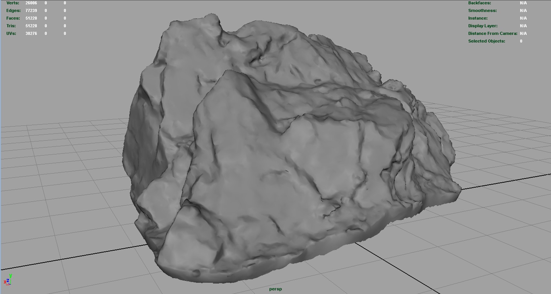 rock 8k 3d 3ds