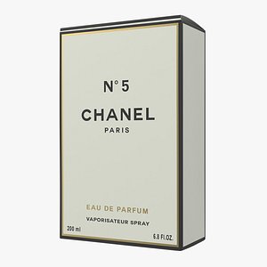 parfum box chanel 5 3D model