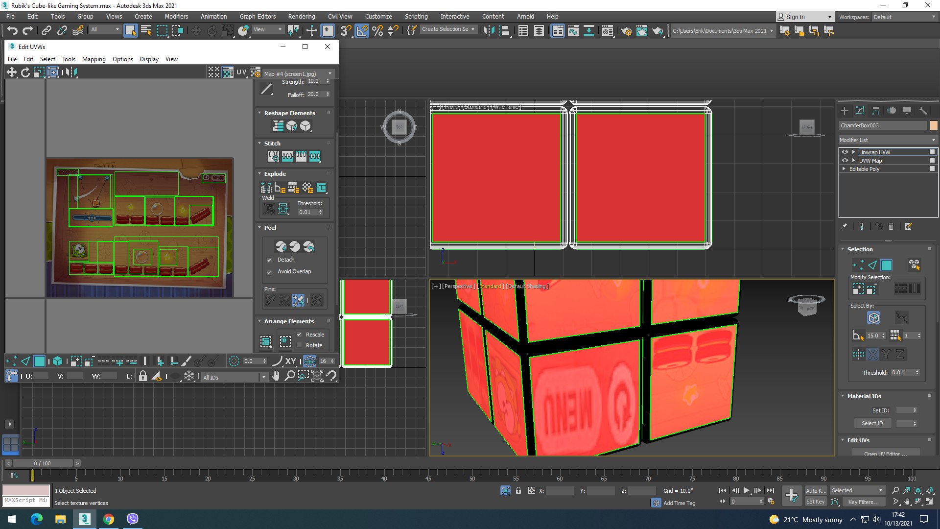 3D Rubiks Cube-like Gaming System - TurboSquid 1800716