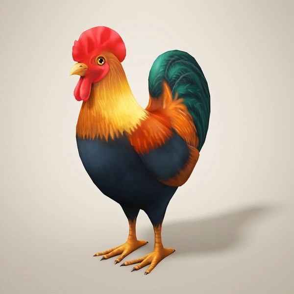 Chicken cartoon 3D model - TurboSquid 1238305