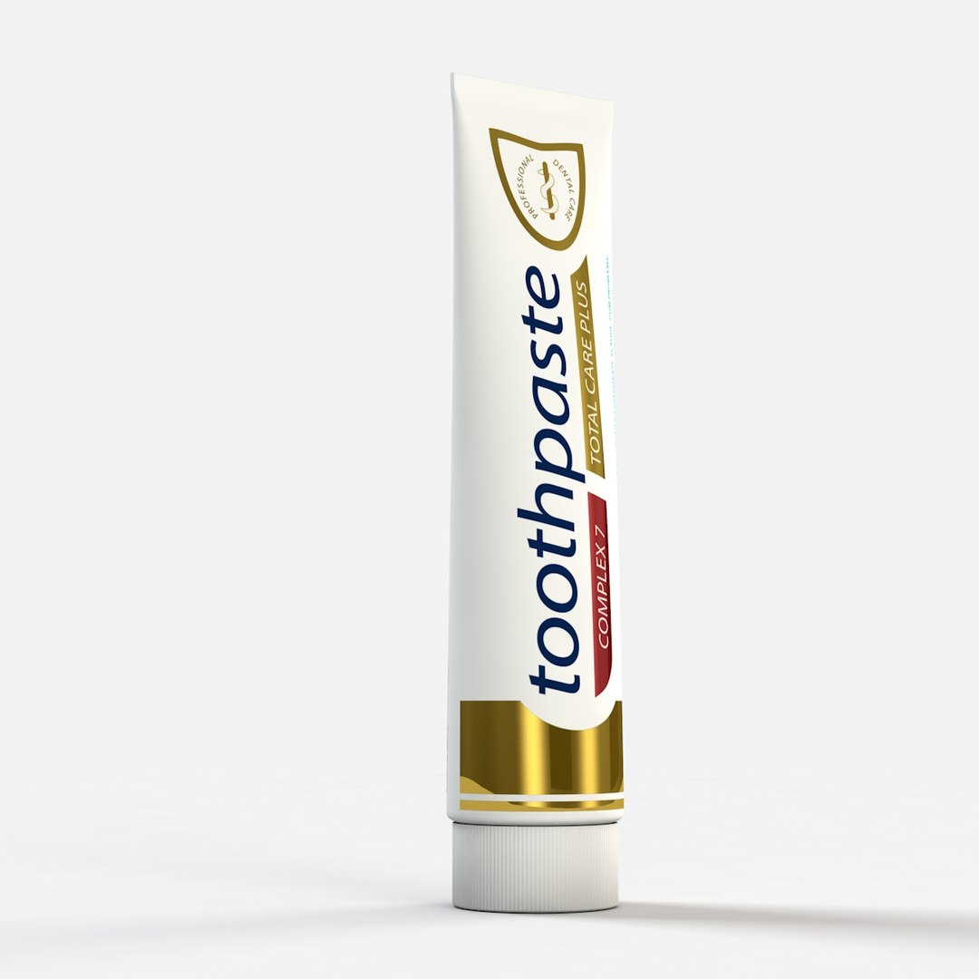 Toothbrush Toothpaste 3d C4d