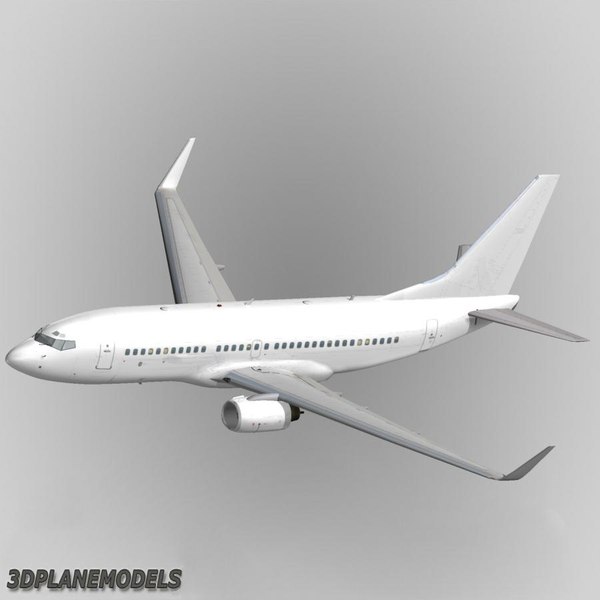 モデルプレーン（B737 MAX） Boeing 737 Max 8 Scale 3D Model $79 - .3ds .blend .c4d .fbx