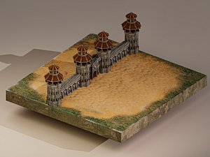 3D Castle Wall Level 20