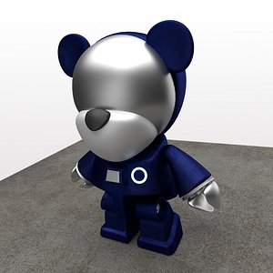 cute teddy bear 3d model