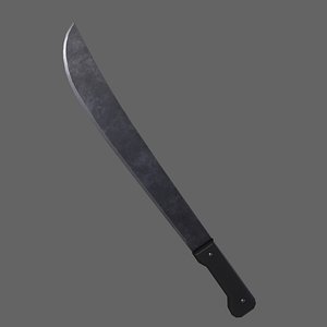 PBR Machete V3a 3D model