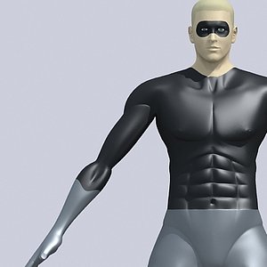 super hero 3d max
