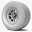 Racing Wheel Worn Low Poly model