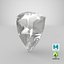 Shield Cut Diamond 3D model