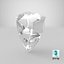 Shield Cut Diamond 3D model