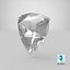 Shield Cut Diamond 3D model