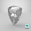 Shield Cut Diamond 3D model