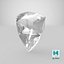 Shield Cut Diamond 3D model