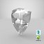 Shield Cut Diamond 3D model