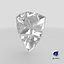 Shield Cut Diamond 3D model