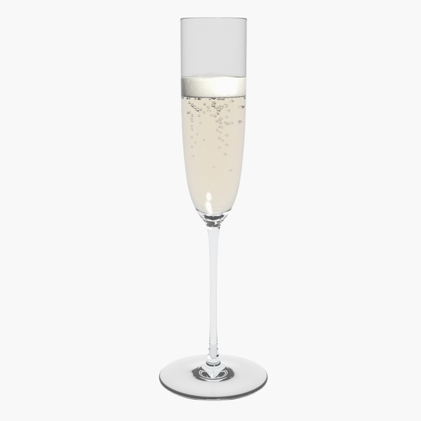 Glass riedel superleggero champagne flute 3D model TurboSquid 1303908