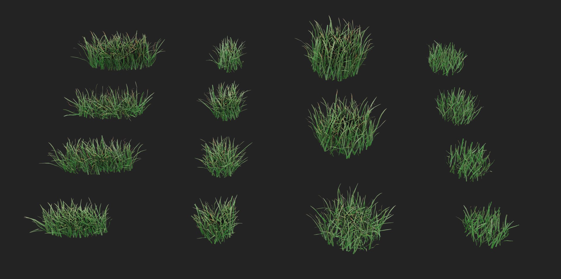 3D Grass Pack Model - TurboSquid 1571856