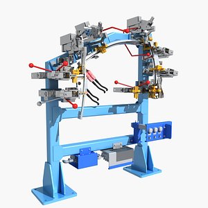 Industrial Equipment 39-Car Door Welding Fixture 3D model