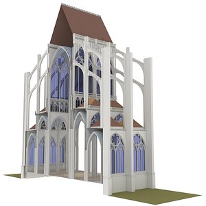 classic gothic basilic section 3D model