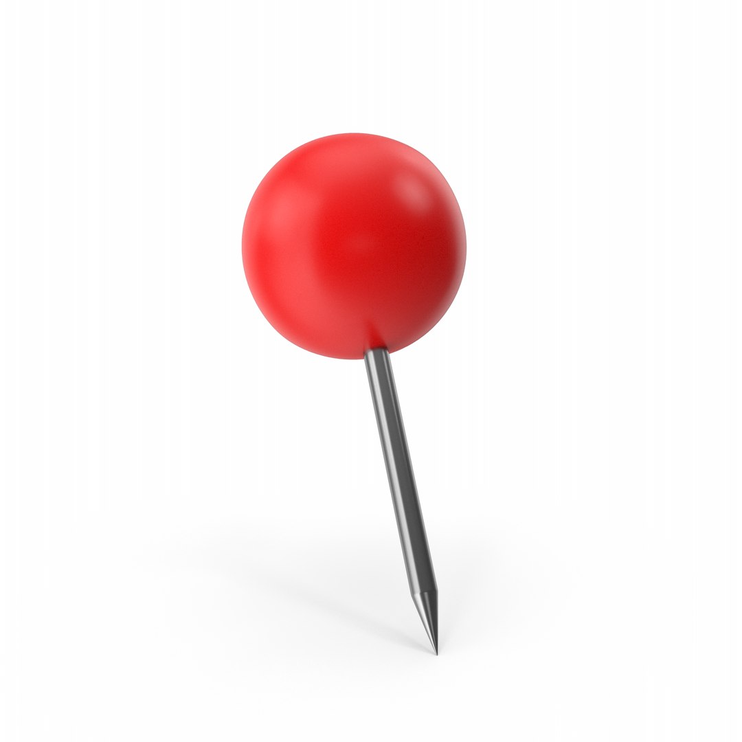 Sphere Push Pin Model - TurboSquid 2106661