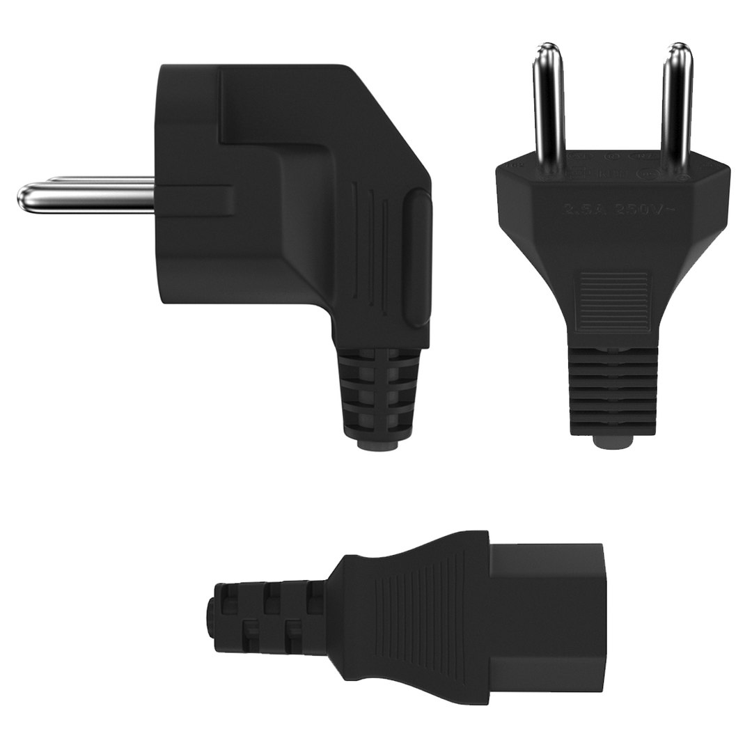 3D Power Plug F Iec - TurboSquid 1342497