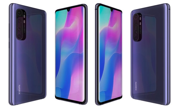 Xiaomi Mi Note 10 Lite Nebula Purple 3D 모델 - TurboSquid 1591367