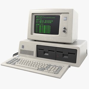 3d retro computer