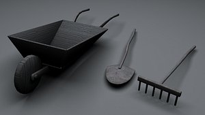 Agro tools old wooden