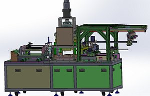Alu Blister Forming and Punching Machine 3D CAD Model