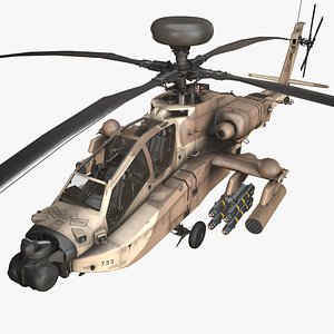 Apache AH-64D Israel Air Force Static 3D model