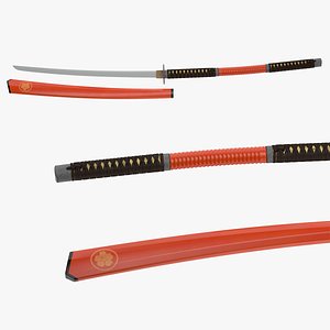 3D model Nagamaki Sword