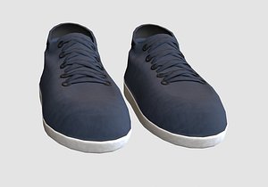 3D blue basic shoes