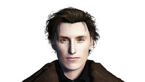 3D Eddie Redmayne 3D Rigged Game Ready Character FBX OBJ iAvatar ccProject iProject model