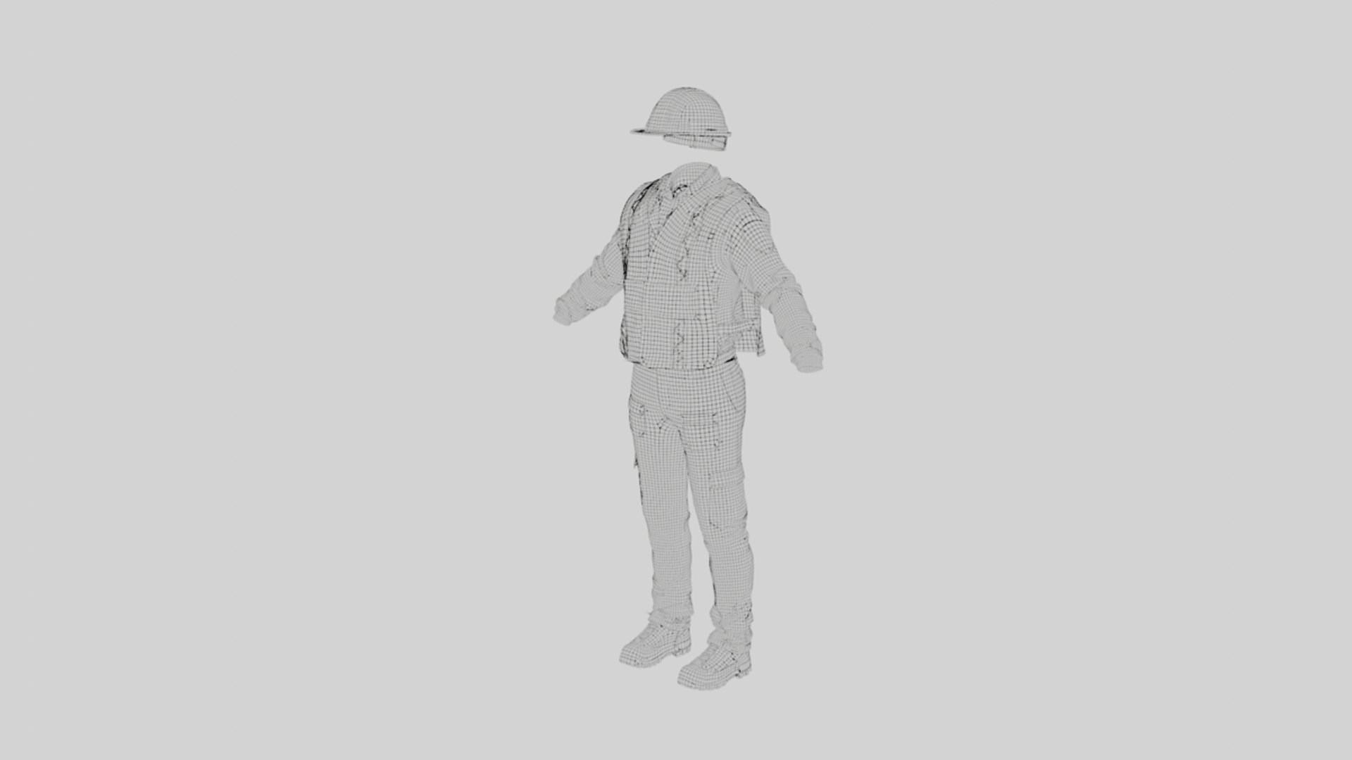 Realistic Construction Uniform 3D Model Low-poly 3D Model 3D Model ...