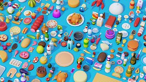 Low Poly Food Pack