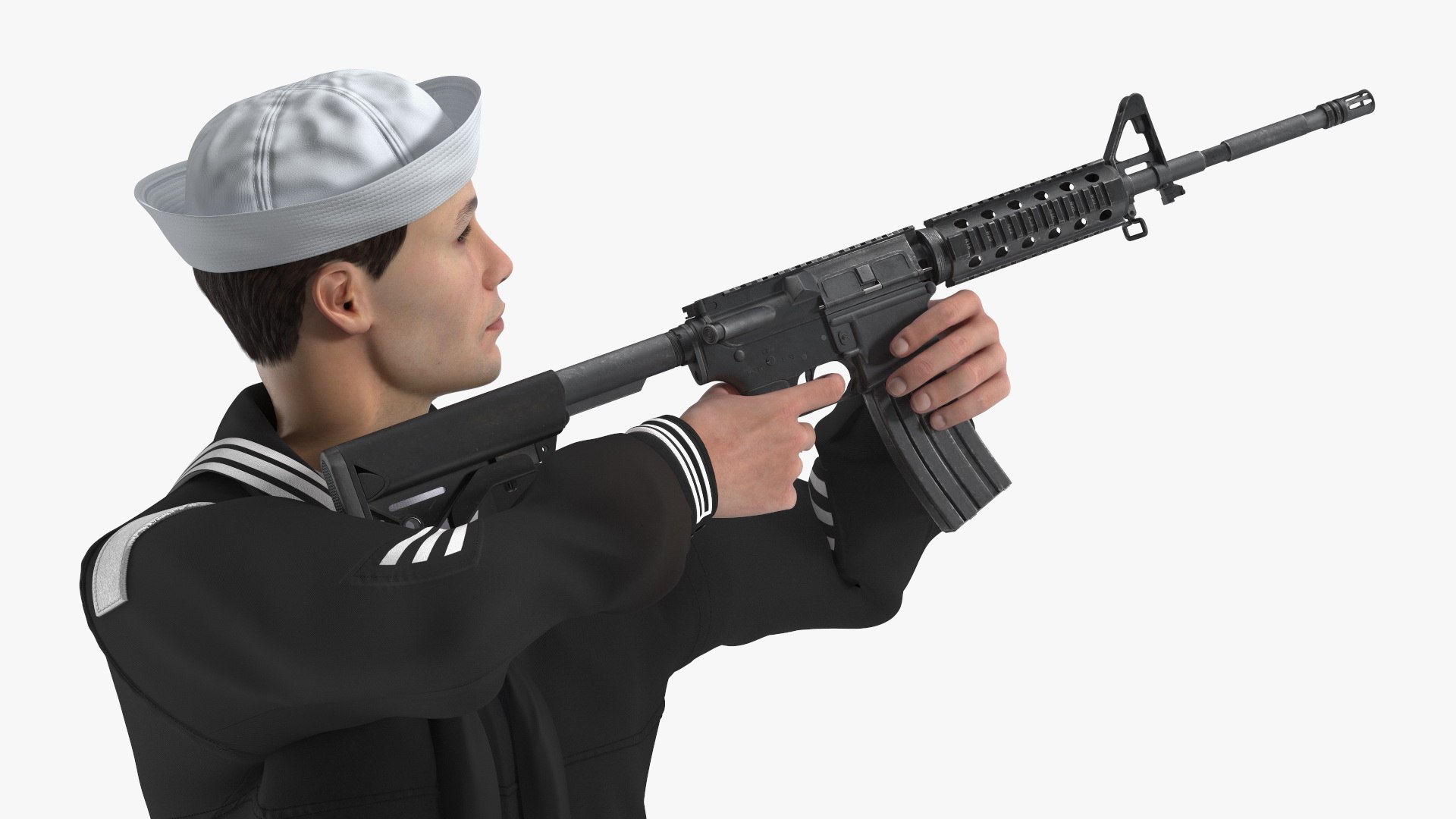 US Navy Sailor in Black Uniform with Rifle model https://p.turbosquid.com/ts-thumb/oZ/7Xfsjv/Gs/us_navy_sailor_in_black_uniform_with_rifle_007/jpg/1744674461/1920x1080/fit_q87/ff40cd63cee7ec752debb11e45d52e1776a7de8b/us_navy_sailor_in_black_uniform_with_rifle_007.jpg