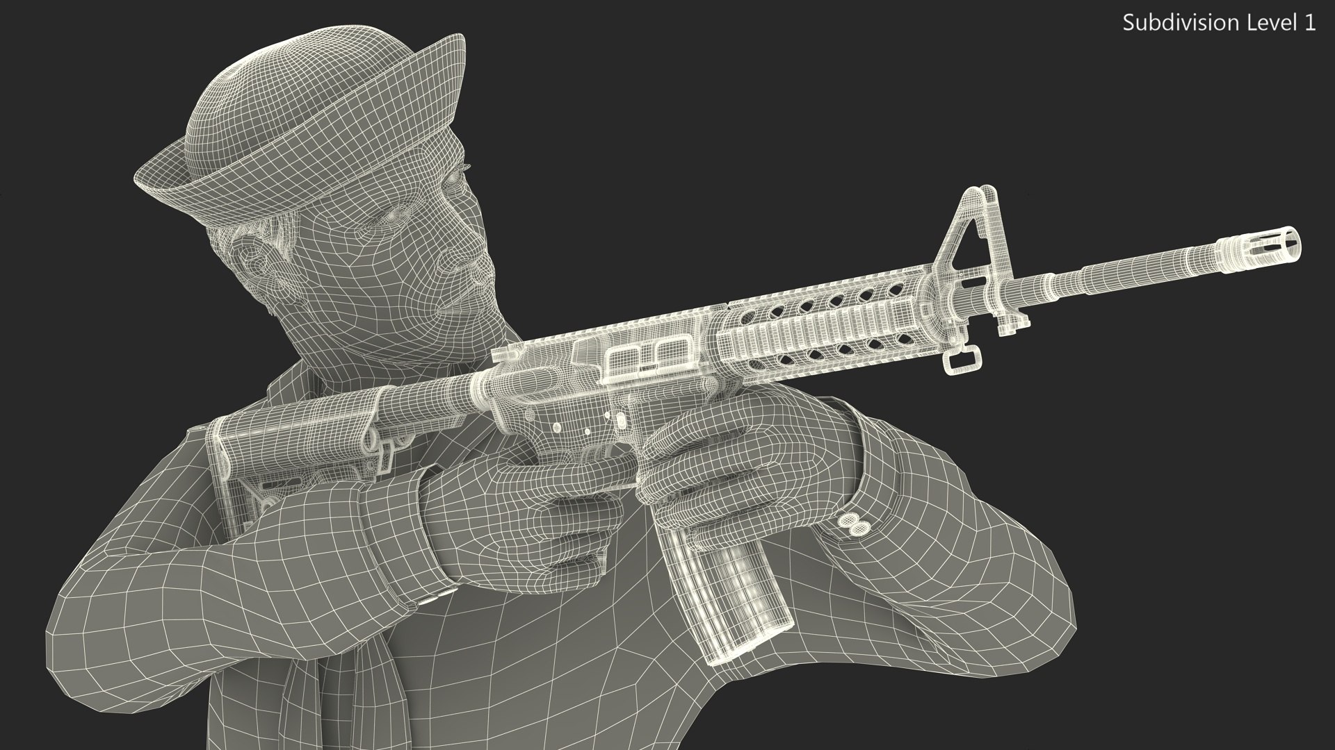 US Navy Sailor in Black Uniform with Rifle model https://p.turbosquid.com/ts-thumb/oZ/7Xfsjv/bQ/us_navy_sailor_in_black_uniform_with_rifle_015/jpg/1744674500/1920x1080/fit_q87/a358f27d07545db0c2b3f89222622c8cf7b922de/us_navy_sailor_in_black_uniform_with_rifle_015.jpg