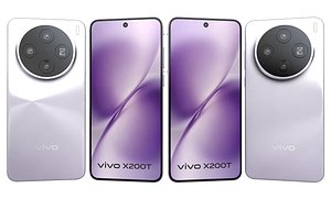 Vivo X200T Seaside Lilac 3D model