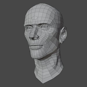 male head v1 3D model