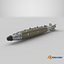 Laser-Guided Precision Bomb with Tail Fins Gray