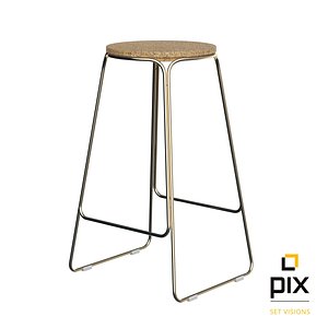 3d bar stool model