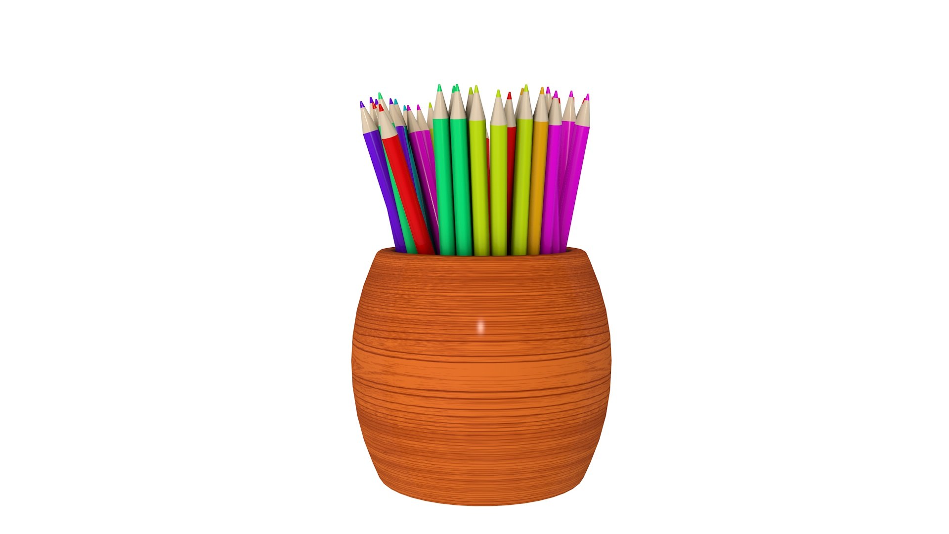 Pencil holder 3D model TurboSquid 1763375