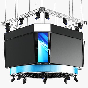 Detailed Jumbotron Scoreboard Screen model