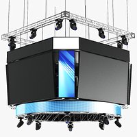 Detailed Jumbotron Scoreboard Screen